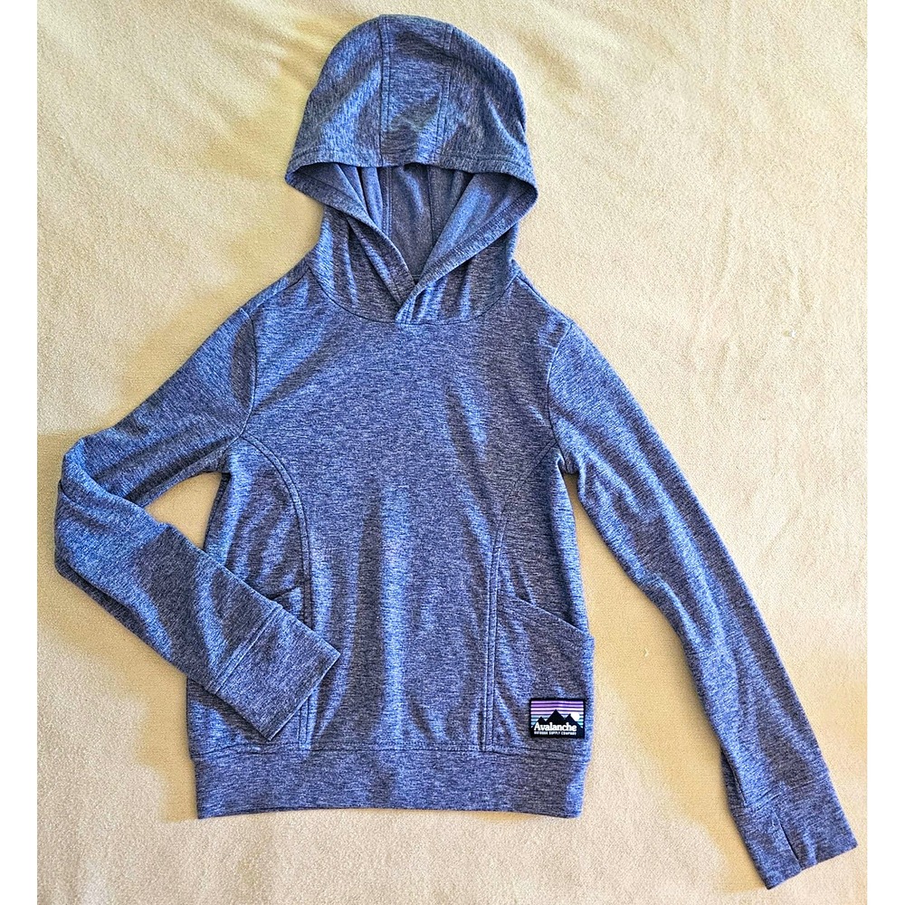 Avalanche Kids Gray Pullover Hoodie w/ Pockets Size S